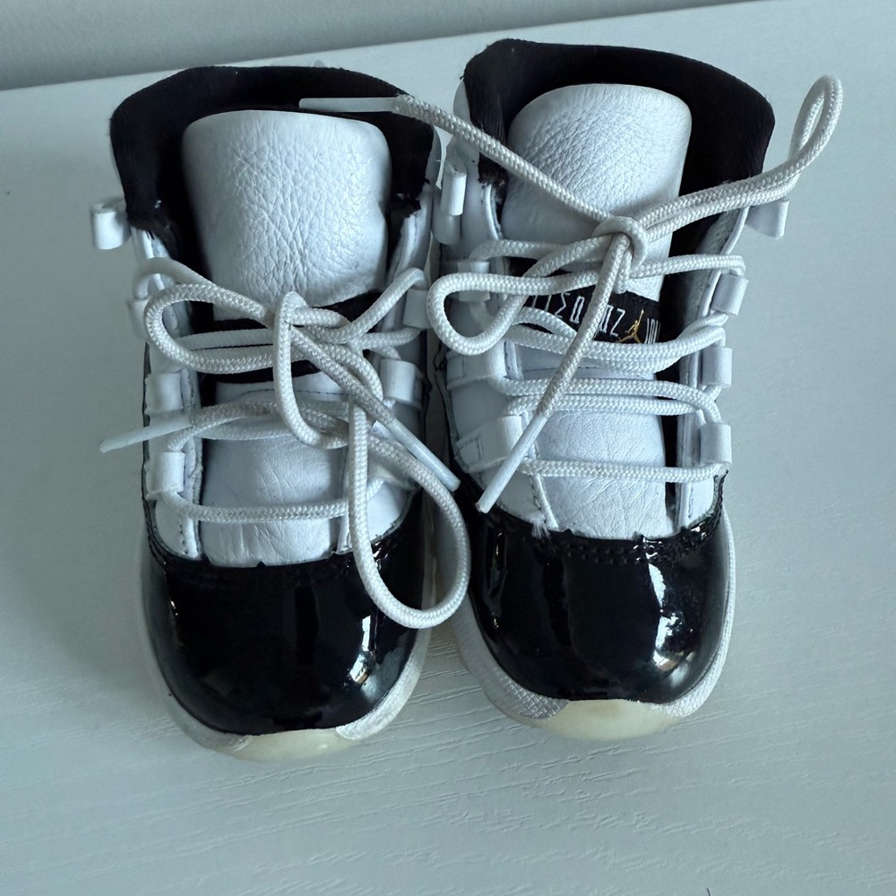 Jordan Kids Black and White Sneakers